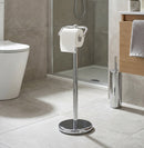 OPUS Free Standing Toilet Roll Holder,Silver - Aspect Furniture Store