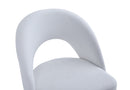 Set Of 2 Lincoln Swivel Barstool w Padded Seat and Black Base-Cream Linen,BST20C - Aspect Furniture Store