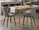 Set Of 2 Upholstered Melrose Dining Chairs, Grey