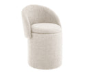 Beth Boucle Dressing Table Storage Stool, Beige-CH80BG - Aspect Furniture Store