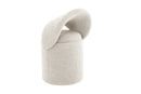 Beth Boucle Dressing Table Storage Stool, Beige-CH80BG - Aspect Furniture Store