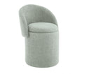 Beth Boucle Dressing Table Storage Stool, Green-CH80GN - Aspect Furniture Store