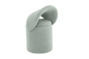 Beth Boucle Dressing Table Storage Stool, Green-CH80GN - Aspect Furniture Store