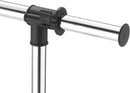 Adjustable 2-Rod Garment Rack, Black and Chrome