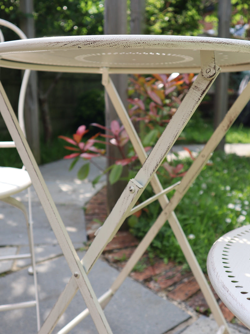 French Style Metal Bistro Set,Cholet Bistro Set,Antique White