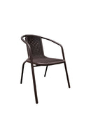 Eden 3 Pieces Rattan Bistro Set ,Brown-GF14BR - Aspect Furniture Store
