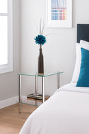 Matrix 2-Tier Glass Rack/Side Table-Clear