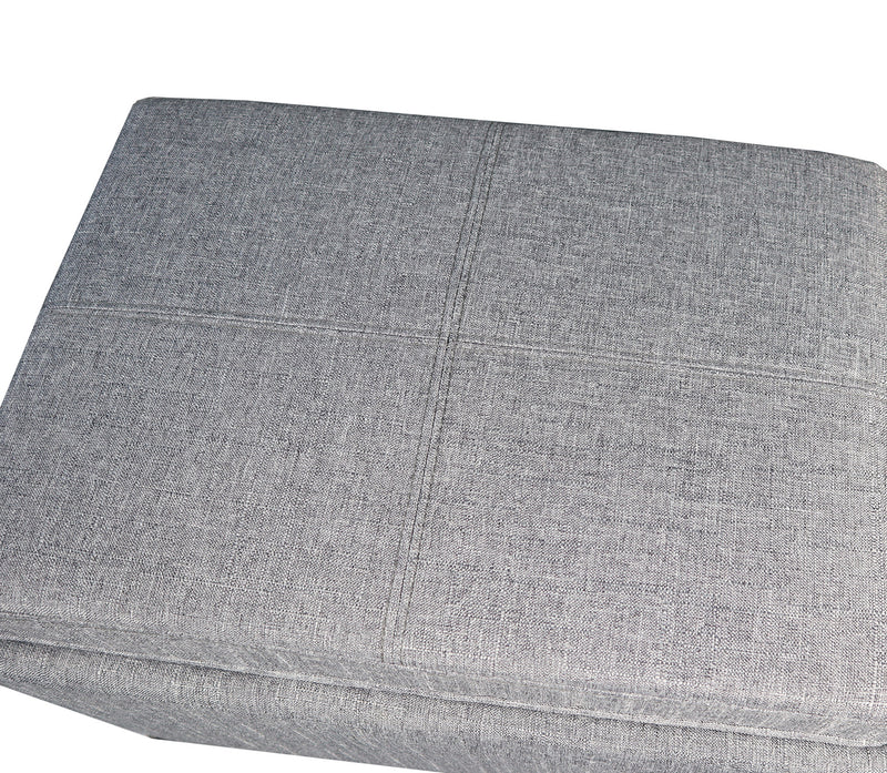 Merton Grey Storage Ottoman Bench