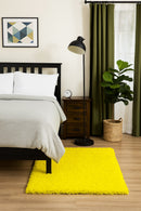 Modern Thick Super Soft Shaggy Rug, Vibrant Green, 60 x 110cm