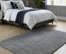 Cosy Plush Soft Shaggy Rug (Grey/Black/Cream, 120 x 170cm)