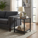 Westwood Industrial Side End Table, Vintage/Black