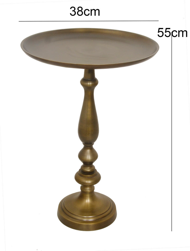 Sana Antique Brass Side Table