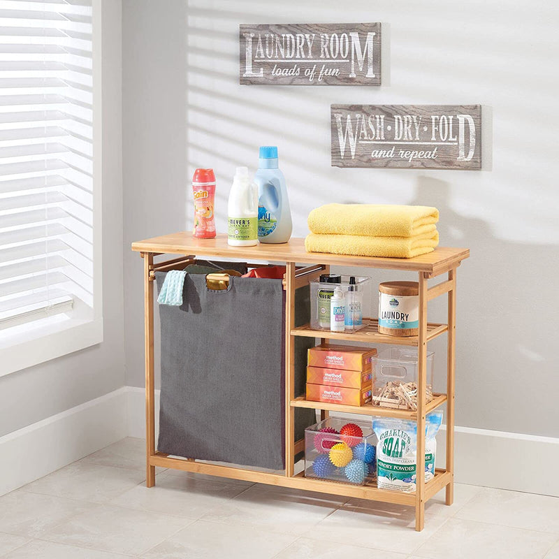 Happer Laundry Storage & Hamper,Bamboo (7344844505251)