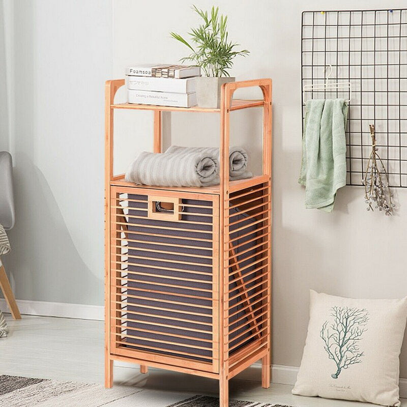 Happer Tilt out Bamboo Storage Laundry Hamper (7344866918563)