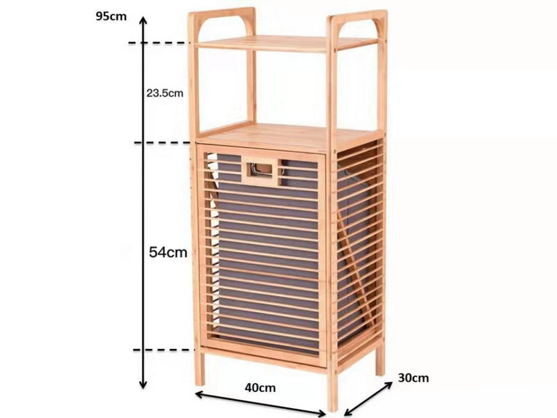 Happer Tilt out Bamboo Storage Laundry Hamper (7344866918563)