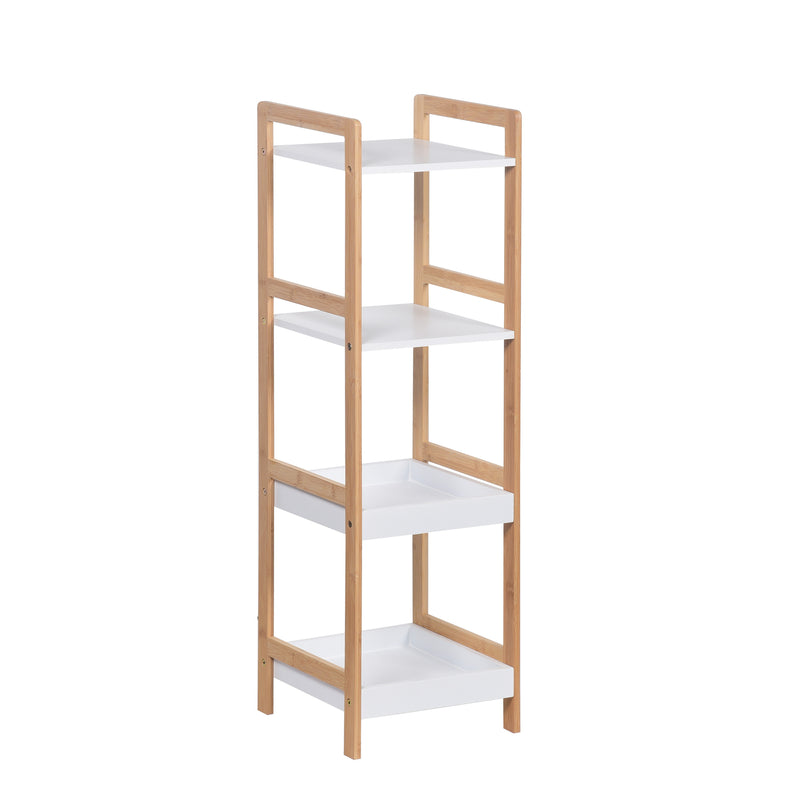 Kassi 4-Tier Bamboo Storage Shelf/Bookshelf (7344907681955)