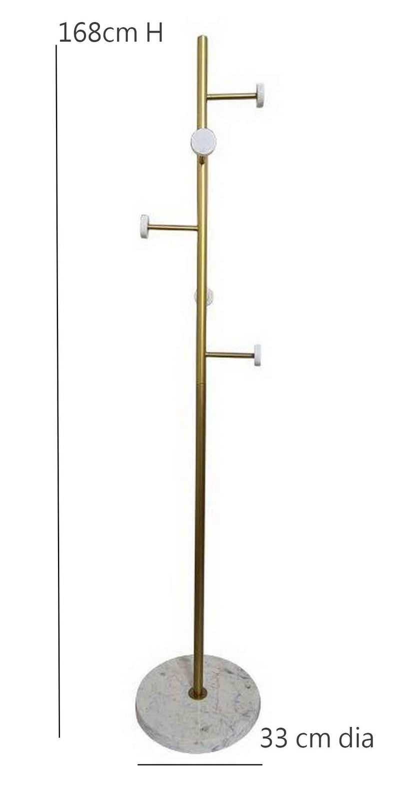 Angelo Entryway Coat Stand With Marble Base (7803660533972)