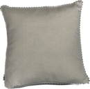 Embroidered Bees Natural Cushion With Pom Pom,45x45cm (CSHN09)