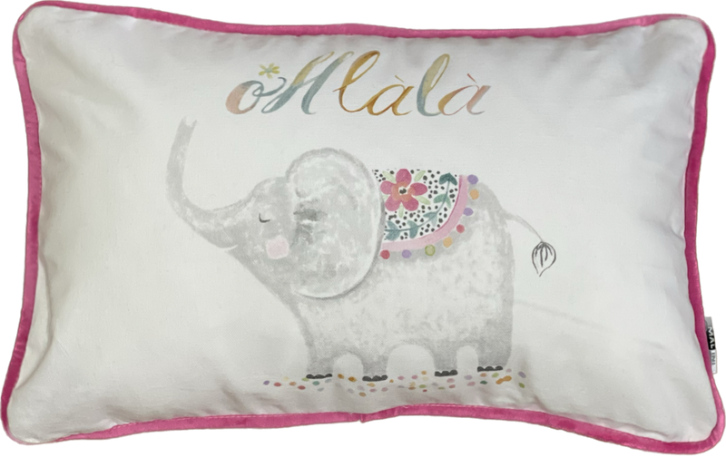 Baby Elephant Cushion Pillow Cushion, 30x45cm (CSHN06)