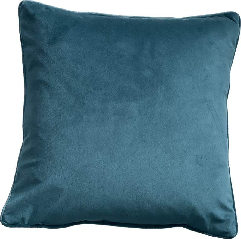 Teal Blue Abstract Art Artwork Cushion,45x45cm (CSHN11)