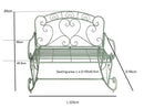 Salvora Metal Rocking Garden Bench, Sage Green-GF10SG-KD (7630560493780)