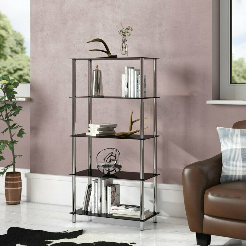 Contour 5-Tier Display Glass Unit-Black (6024396439715)