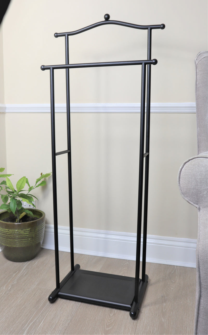 Henry Suit Butler/Men's Valet Stand/Coat Rack-Black (6024400928931)