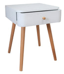 Gina Mid Century Modern Two-Tone Bedside Table,White (6991149269155)