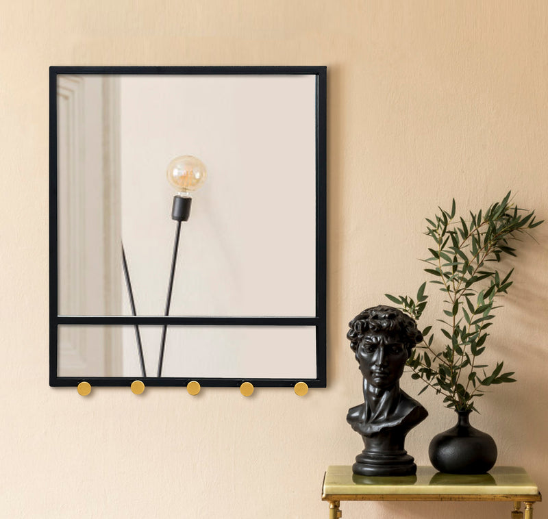 Black Metal Entryway Mirror (6816518504611)