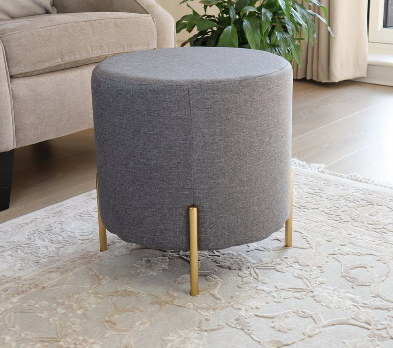 Valentine Ottoman With Tray Top, Dark Grey Linen (6773380612259)