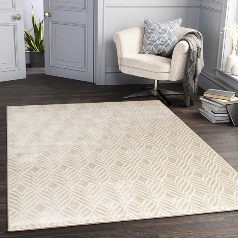 Snowflake Soft Touch Rug- 120x170cm-Cream (6024412102819)