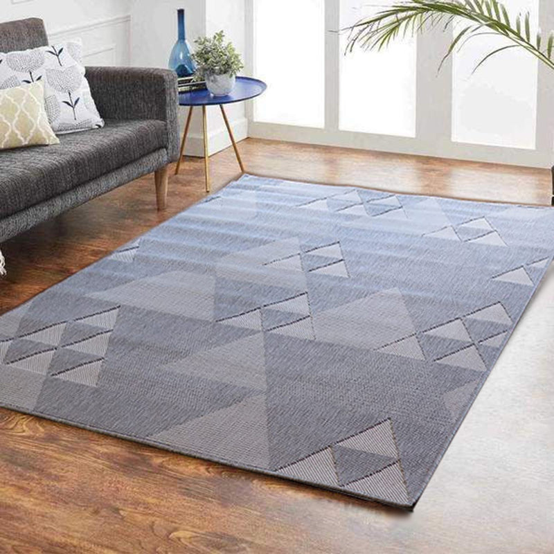 Geometric Triangle Pattern Area Rug (Grey/Cream, 120x170cm) (6024399388835)