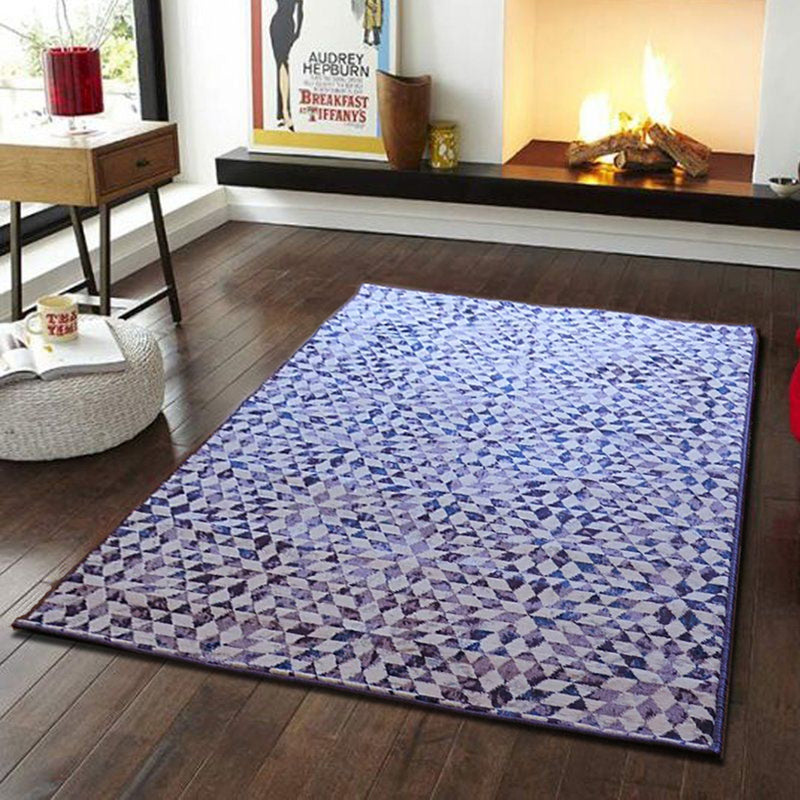 Kaleido Vintage Geometric Pattern Area Rug (Purple/Cream, 120x170cm) by ASPECT (6024402829475)