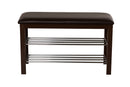 Aspect 3-Tier Shoe Rack & Bench-Brown (6024392966307)