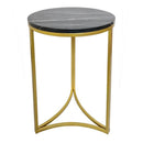 Gabriella Accent Side Table, Black Marble (7803673018580)