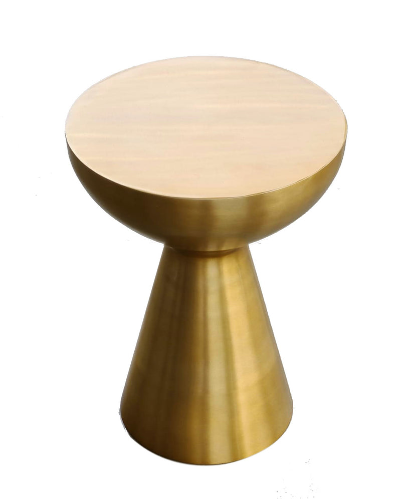 Luna Hand-Crafted Light Brass Side Table (7153186373795)