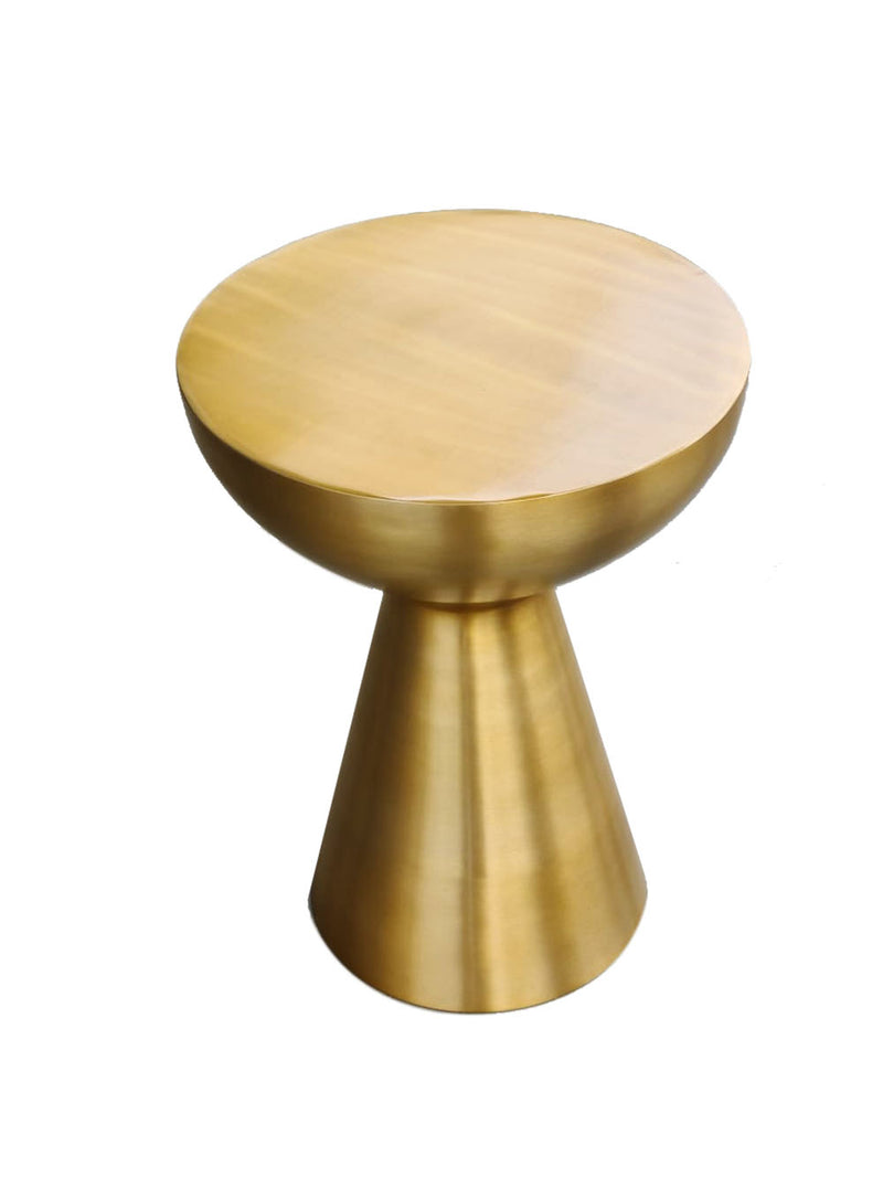 Luna Hand-Crafted Light Brass Side Table (7153186373795)